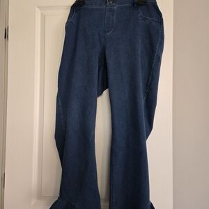 HUE Dark Blue Flare Jeans